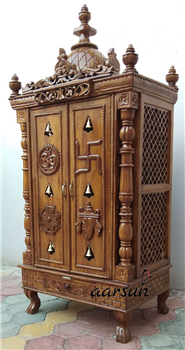 Handmade Pooja Cabinet 30x18x60 Inches