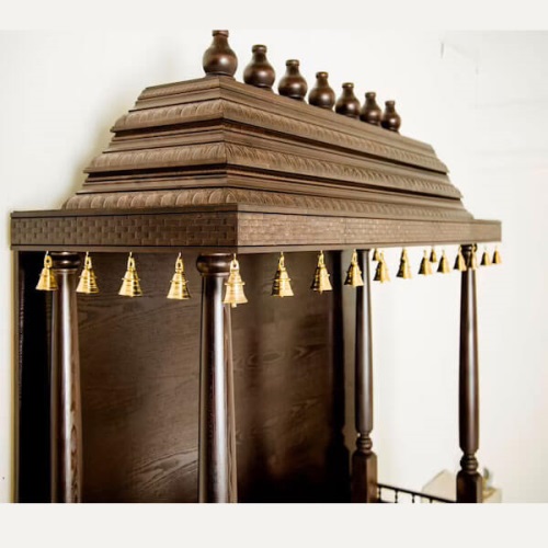 Handmade Hindu Pooja Mandir for home in UK (45" 15" 52")L x B x H